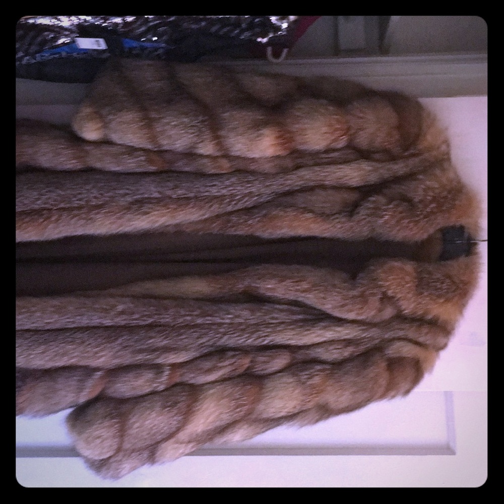 SAGA FULL LENGTH AUTHENTIC CRYSTAL FOX FUR COAT
